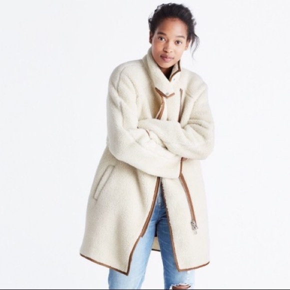 Madewell Sherpa Cocoon Coat - Picture 2 of 2